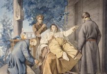 Картина. Константин Трутовский «Отдых помещика» (1853)