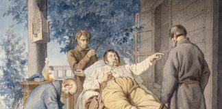 Картина. Константин Трутовский «Отдых помещика» (1853)