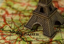 Франция. Париж. Карта