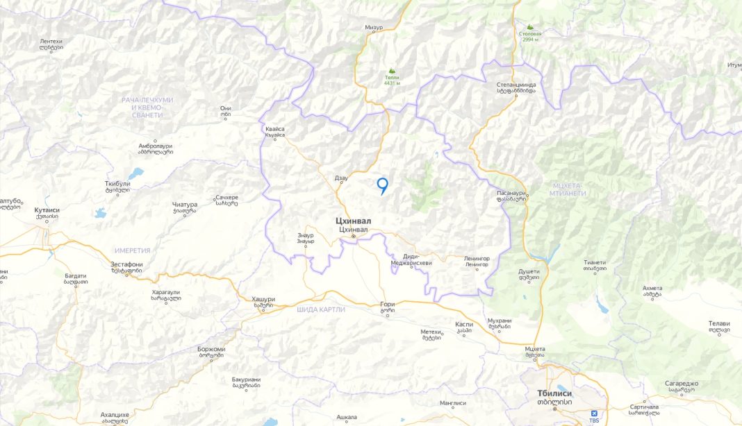 Южная Осетия. Яндекс-карты