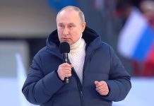 Владимир Путин. Выступление в Лужниках