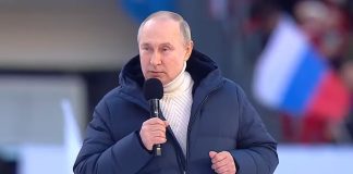 Владимир Путин. Выступление в Лужниках