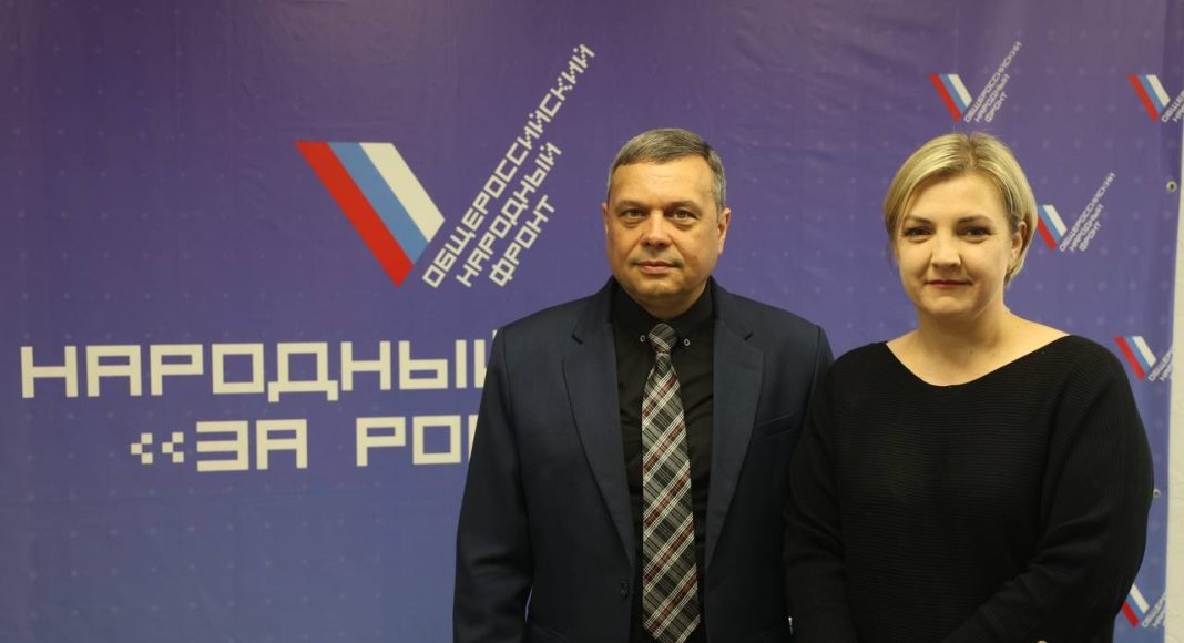 Александр Мяхар и Ксения Лухман в ОНФ Хакасии