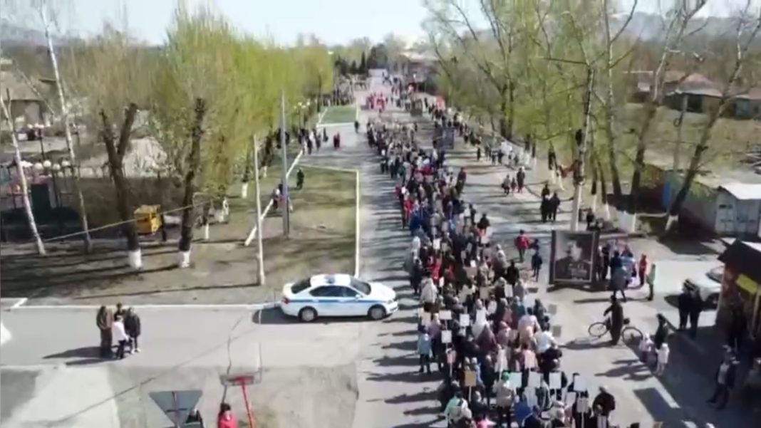 Бессмертный полк в Усть-Абакане