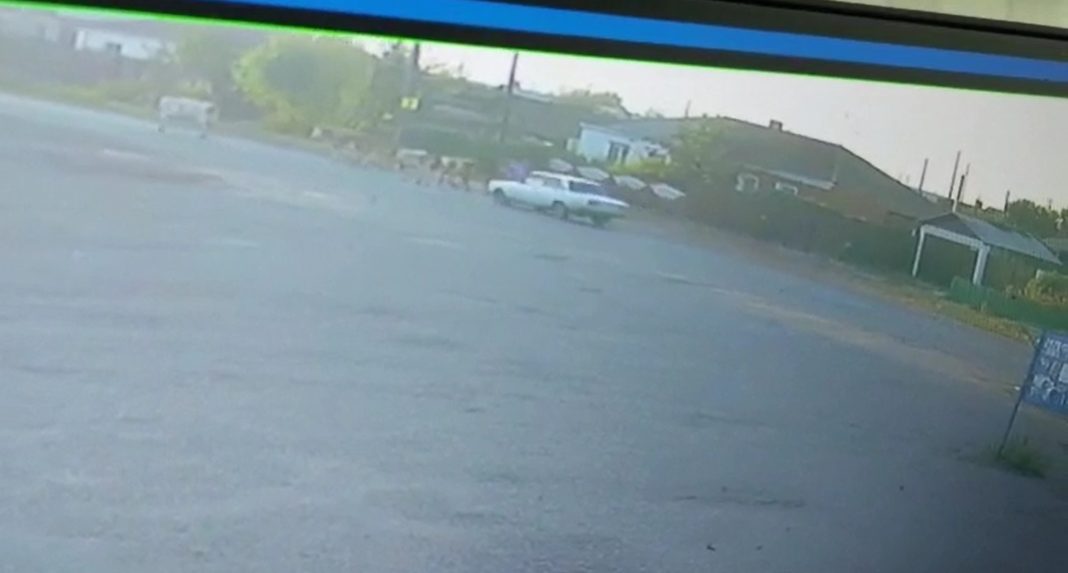 Кадр съемки камеры наблюдения