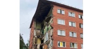 Обрушение дома в Омске