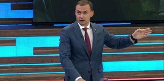 Юрий Афонин. Кадр съемки «Россия 1»