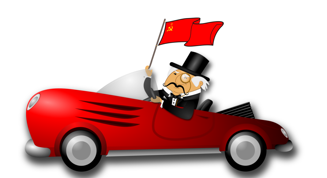 Изображение из фотобанка Коммунист-капиталист