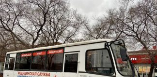 Мобильный пункт вакцинации в Абакане