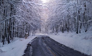 Зима, дорога, снег