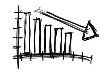 Застой. Регресс экономики. Картинка из фотобанка