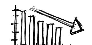 Застой. Регресс экономики. Картинка из фотобанка