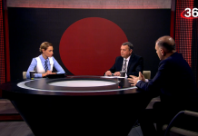 Александр Мяхар и Денис Дворников на телеканале «360»