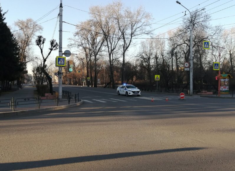 Фото: Абакан.рф Перекрытие дорог