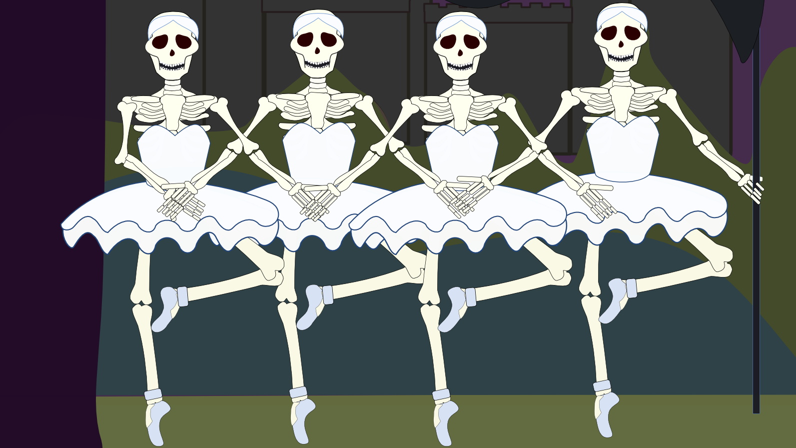 Танцы, скелеты