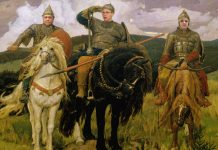 Три богатыря. Коллаж puse19.ru