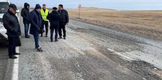 Разбитая дорога Аскиз - Абакан