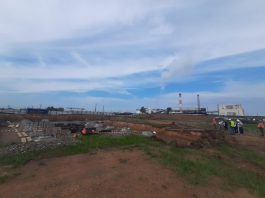 Строительство индустриального парка «Ташеба»