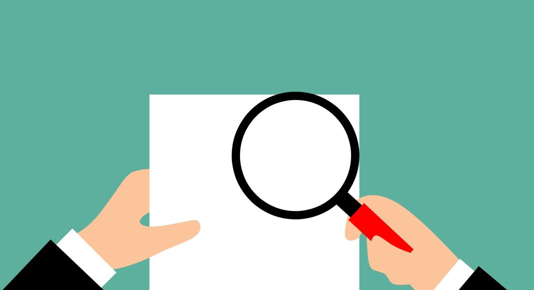 Бумага, лупа