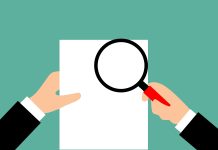 Бумага, лупа