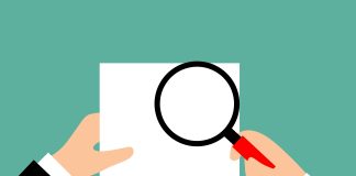 Бумага, лупа