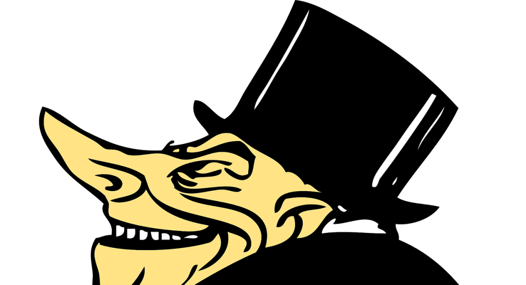 Жадность. Буржуазия. Работодатель. Хитрость. Обман. Картинка из фотобанка.