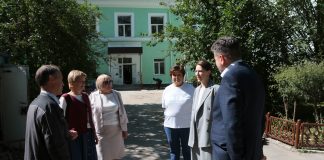Отремонтированное здание в Сорске