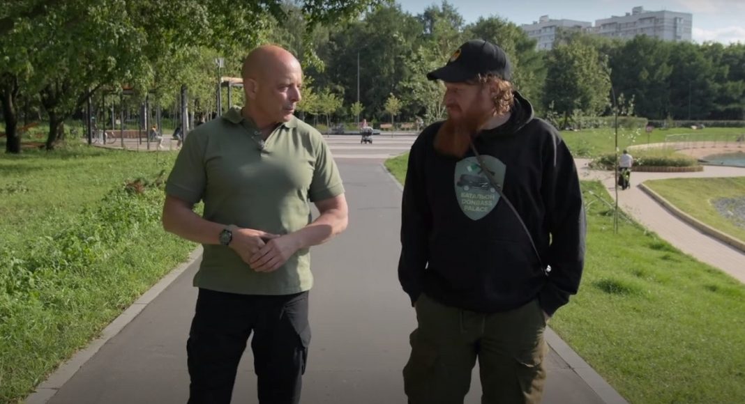 Кадр из интервью Сергея Сокола Сергей Сокол, Семен Пегов