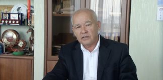 Абрек Челтыгмашев. Кадр съемки пресс-службы Администрации Аскизского района