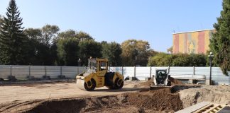 Реконструкция фонтана на Театральной площади в Абакане