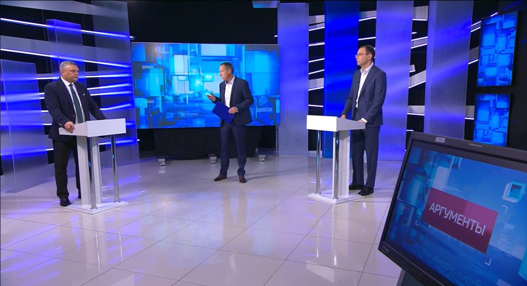 Александр Мяхар и Евгений Челтыгмашев в программе «Аргументы»