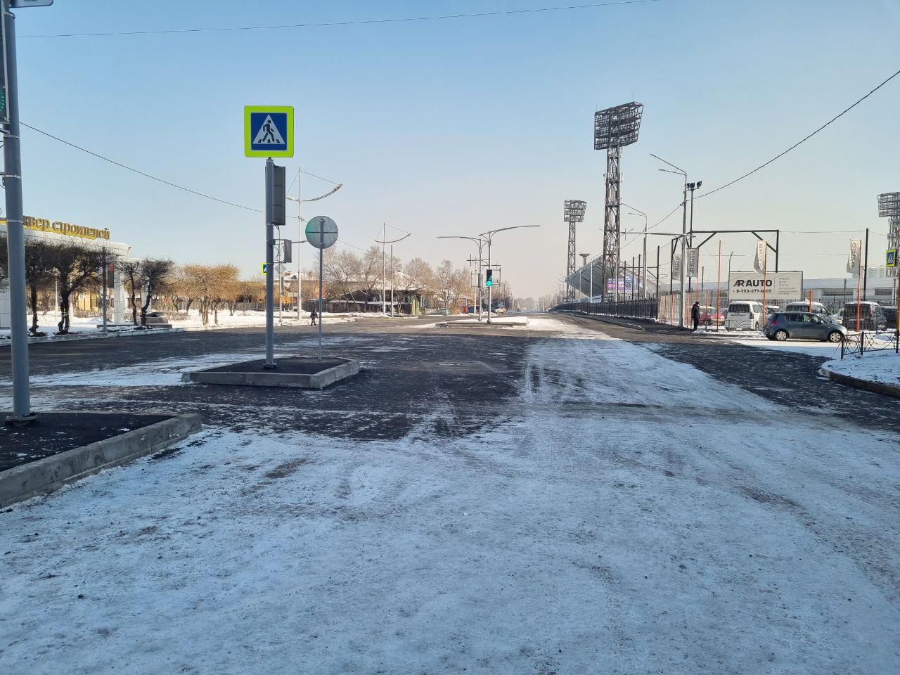 Открытый перекресток. Проезд открыт.