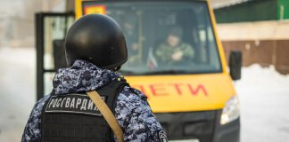 Росгвардия. Школьные автобусы. Фото пресс-службы Росгвардии