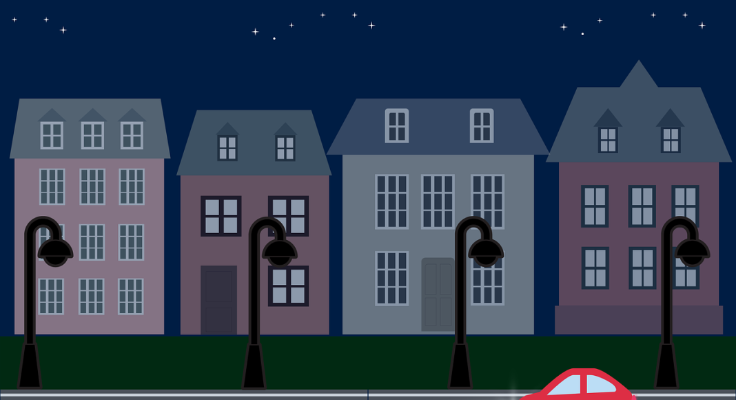 Уличное освещение. Изображение из фотобанка