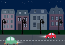 Уличное освещение. Изображение из фотобанка