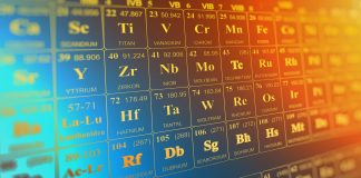 Таблица Менделеева. Химические элементы. Изображение из фотобанка