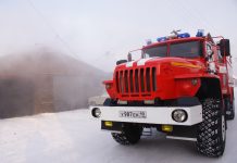 Пожарная машина. Фото пресс-службы МЧС по РХ