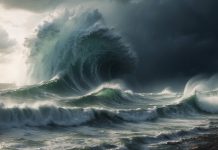 Цунами. Стихия. Изображение из фотобанка