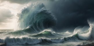 Цунами. Стихия. Изображение из фотобанка