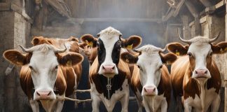 Коровы, КРС. Изображение: Kandinsky