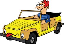 Водитель. Подросток. Изображение из фотобанка