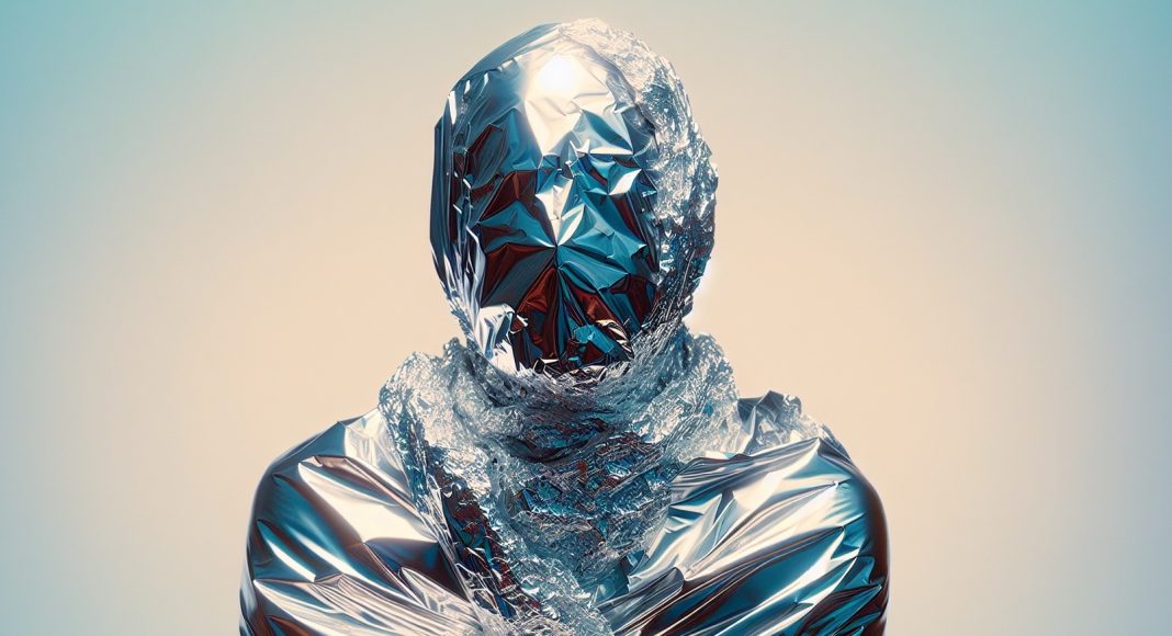 Алюминий. Фольга. Изображение сгенерировано нейросетью