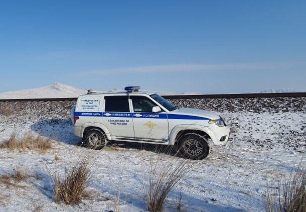 Линейная полиция. Фото представлено Абаканским (ЛО) МВД России