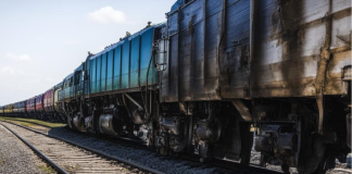 Поезд. Состав. Изображение kandinsky