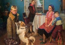 Картина Ф. Решетникова «Опять двойка»