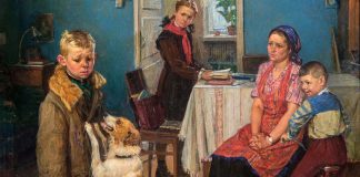 Картина Ф. Решетникова «Опять двойка»