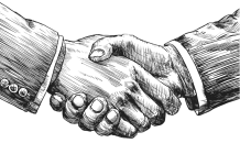 Рукопожатие. Договор. Союз. Изображение из фотобанка