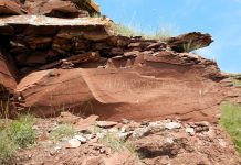 Пример вандализма на культурных памятниках. Фото из телеграм-канала Госохранинспекции РХ