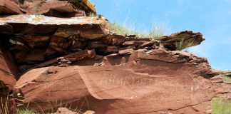 Пример вандализма на культурных памятниках. Фото из телеграм-канала Госохранинспекции РХ