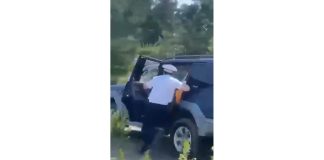 Кадр съемки, опубликованной Госавтоинспекцией Красноярского края